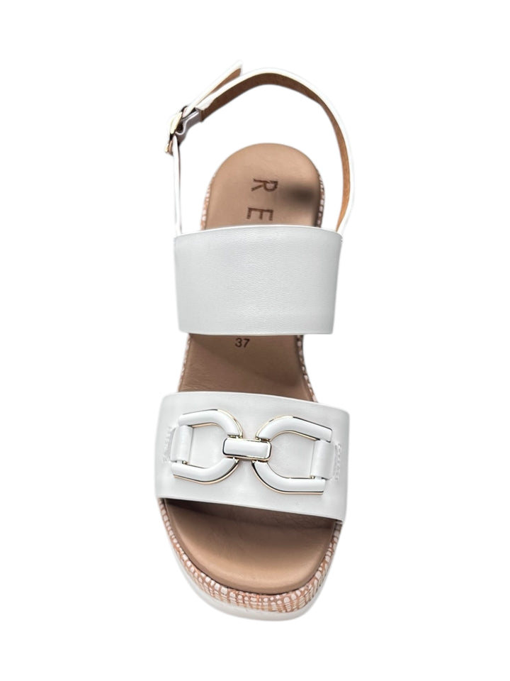 LA REPO  sandalo donna pelle bianco