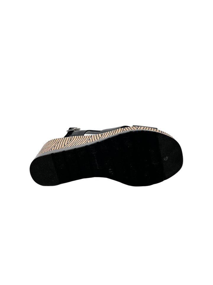 sandali donna pelle la repo art.51267-e4 nero