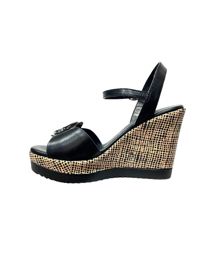 sandali donna pelle la repo art.52220-e4 nero