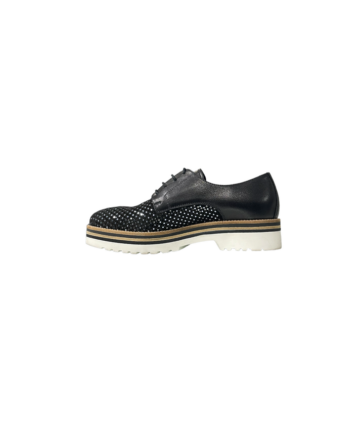 stringate donna pelle nero giardini art. 5223d100 nero