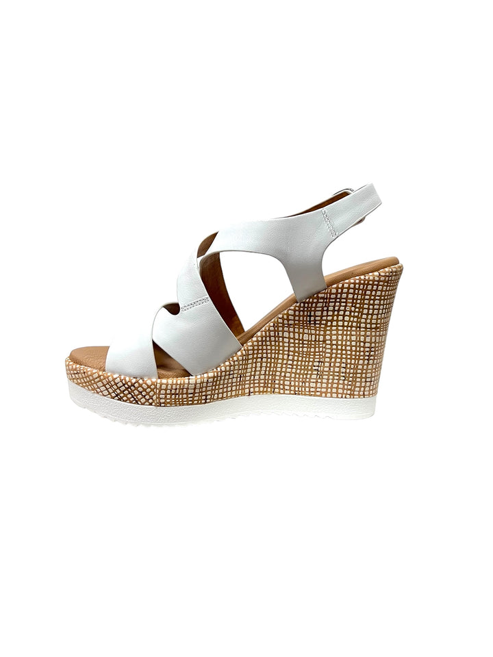 sandali donna pelle la repo art.52231-e4 bianco