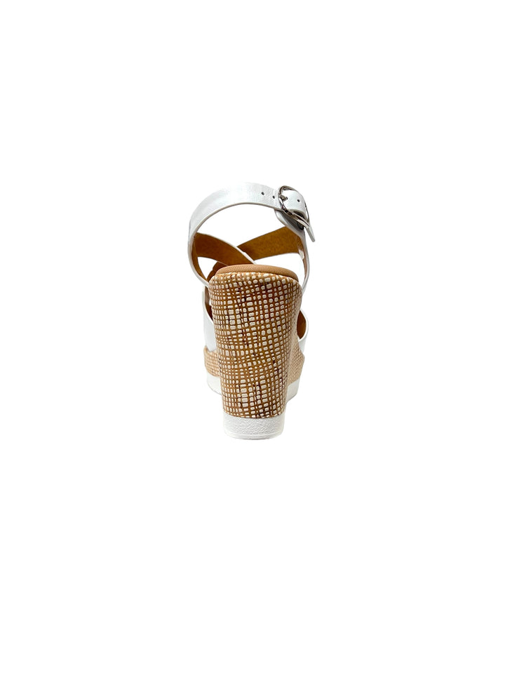 sandali donna pelle la repo art.52231-e4 bianco
