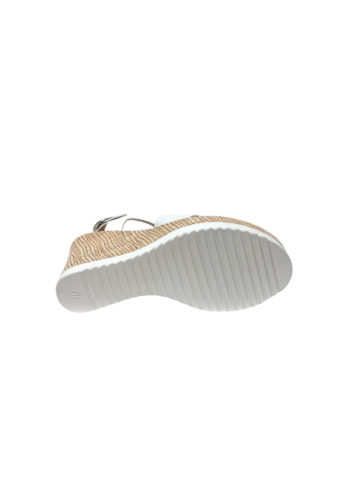 sandali donna pelle la repo art.52231-e4 bianco