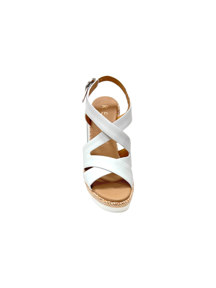 sandali donna pelle la repo art.52231-e4 bianco