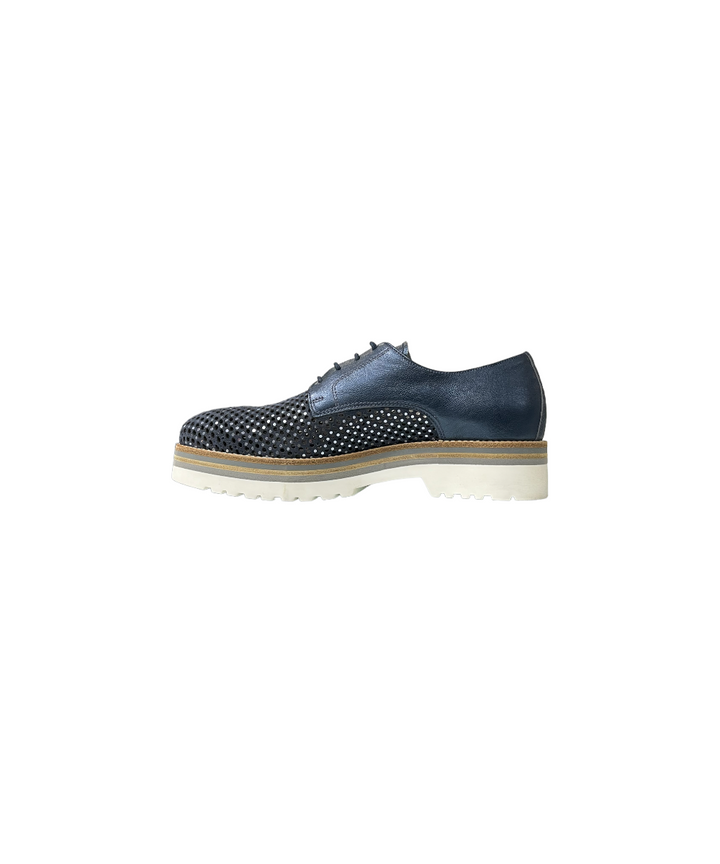 stringate donna pelle nero giardini art. 5223d207 blu