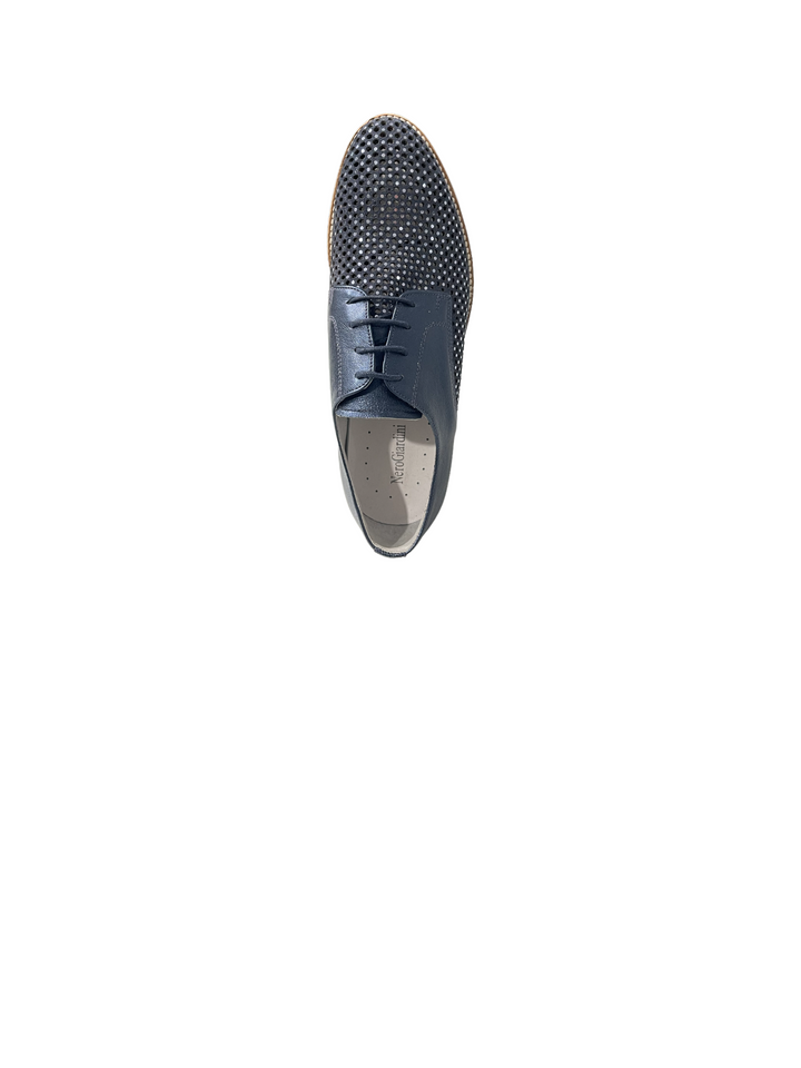 stringate donna pelle nero giardini art. 5223d207 blu
