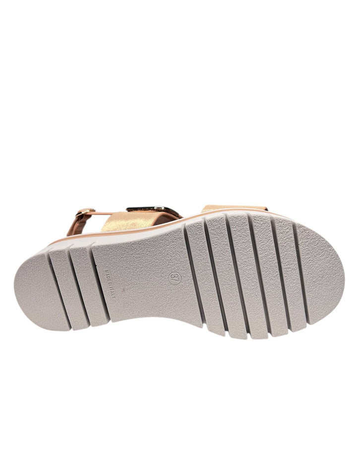 sandalo donna in pelle cipria