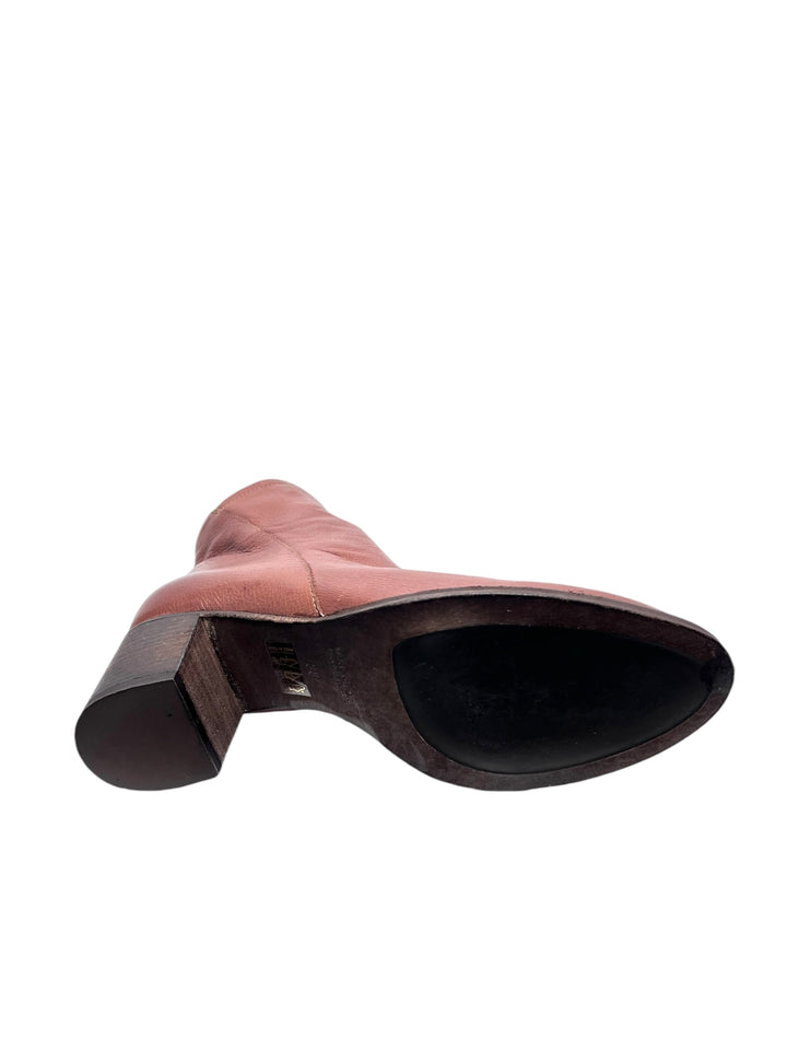 stivaletti donna pelle gianni crasto art.5516 cognac