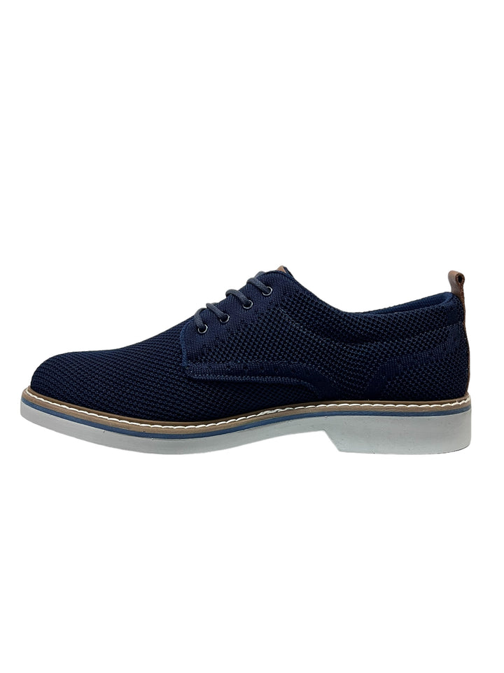 stringate uomo pelle-tela igi&co art. 5608611 blu