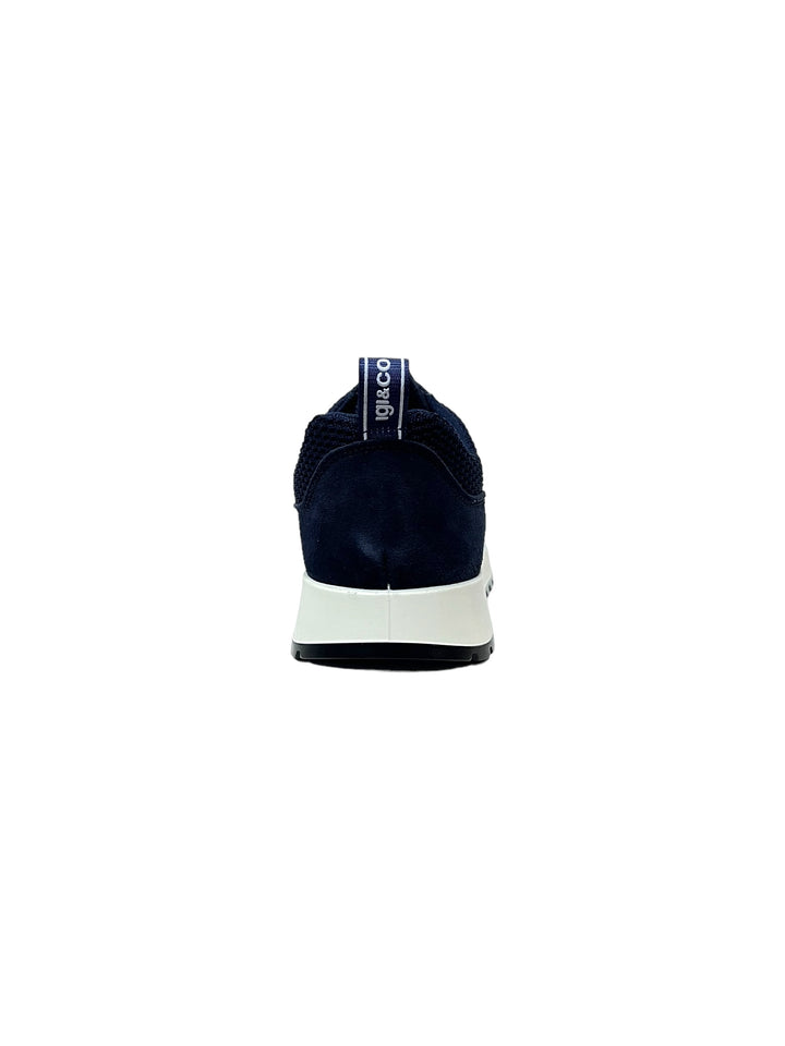 sneakers uomo pelle-tela igi&co art. 5633900 blu