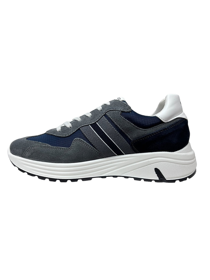 sneakers uomo pelle-tela igi&co art. 5637700 grafite