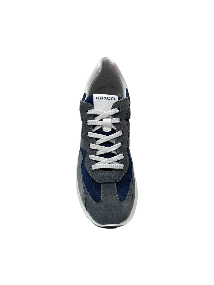 sneakers uomo pelle-tela igi&co art. 5637700 grafite