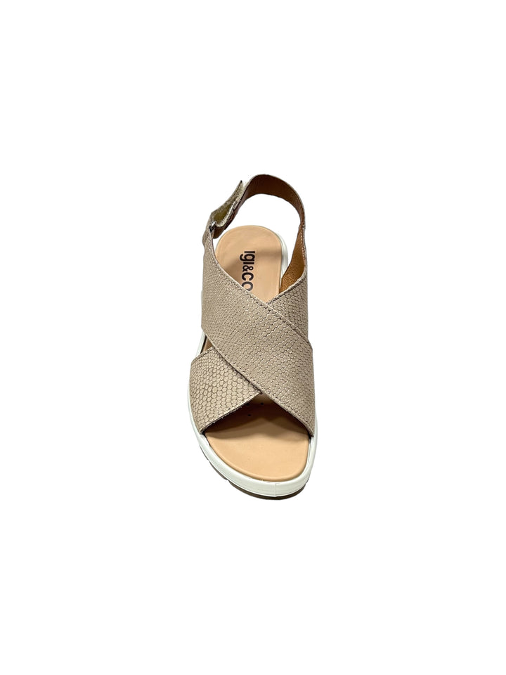 sandali donna pelle igi&co art.5667333 taupe