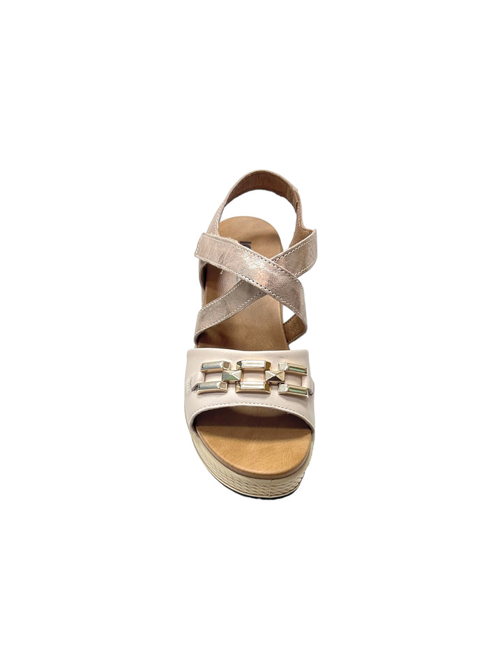 sandali donna pelle igi&co art.56673822 naturale-sabbia