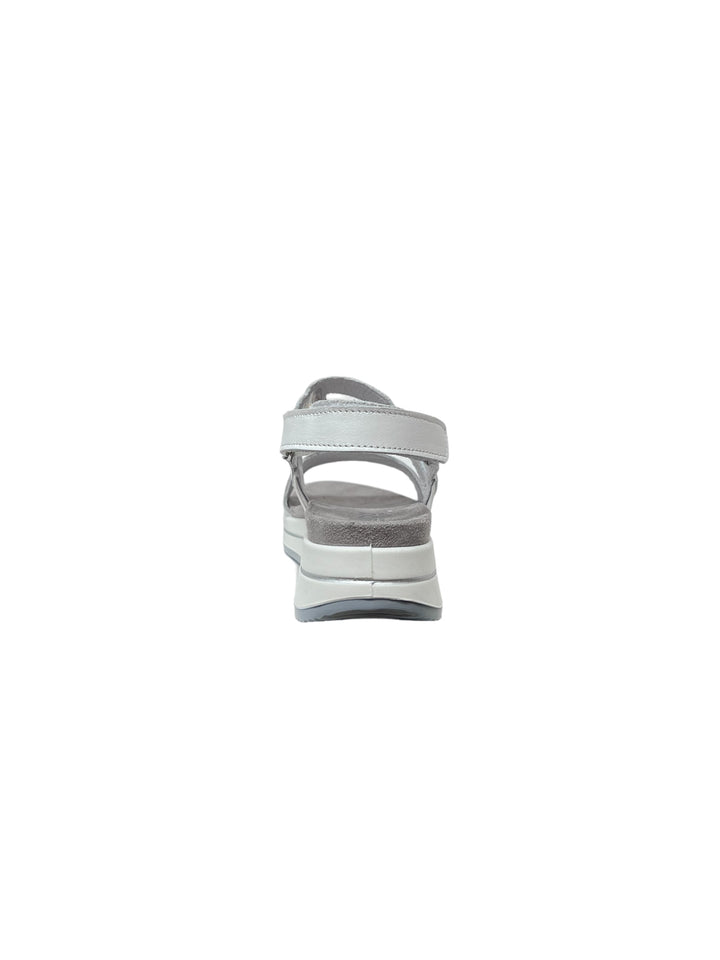 sandali donna pelle igi&co art.5677822 bianco-argento