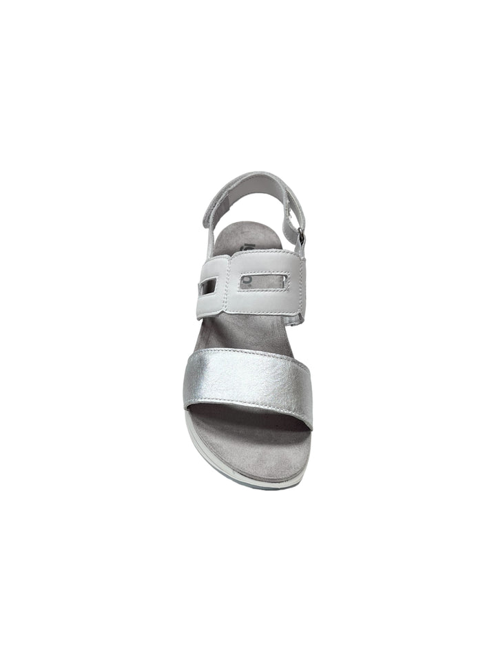 sandali donna pelle igi&co art.5677822 bianco-argento
