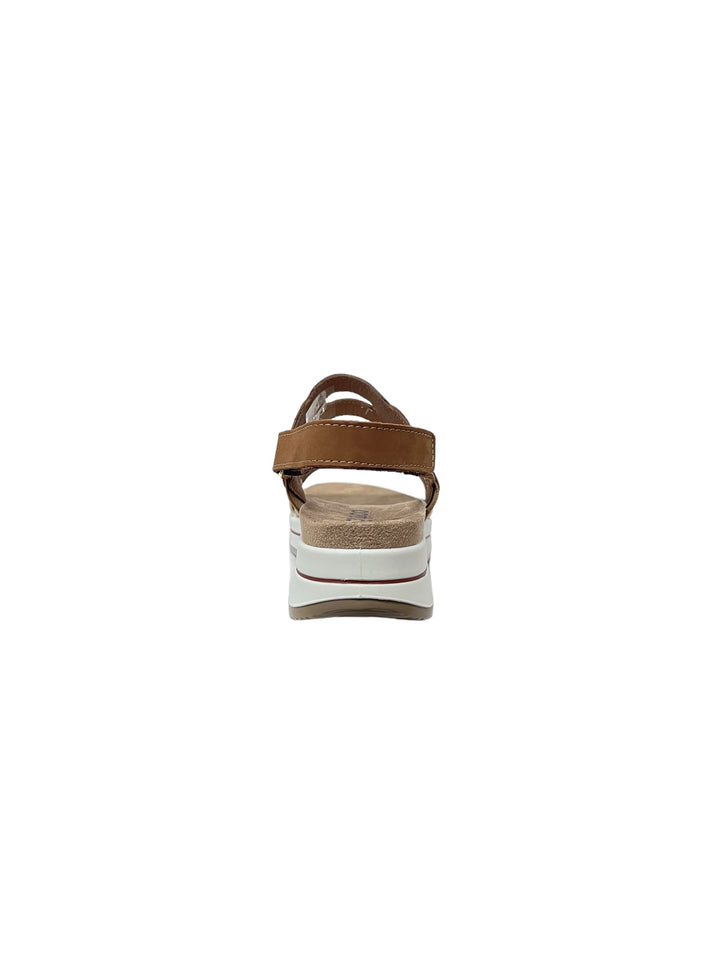 sandali donna pelle igi&co art.56778 cuoio-platino