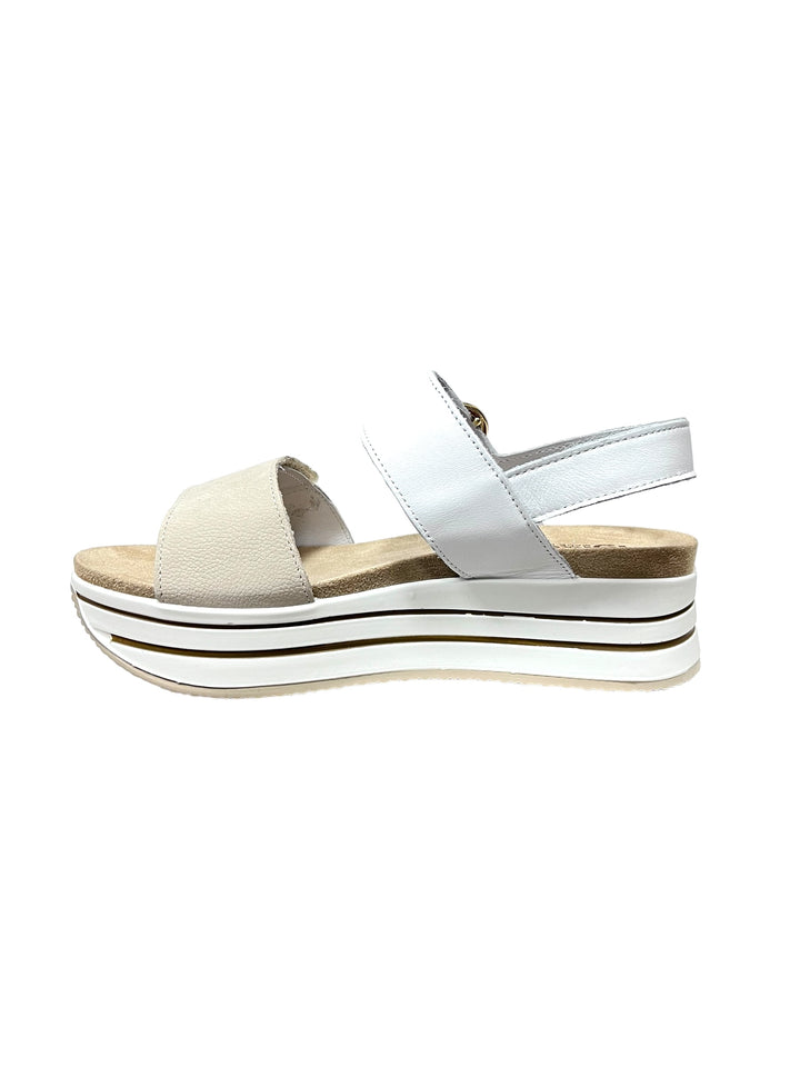 sandali donna pelle igi&co art.56791 bianco-panna