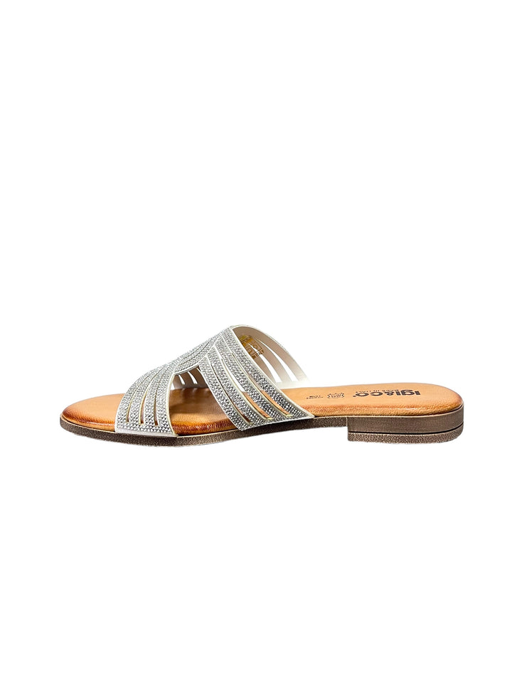 sandali ciabattine donna pelle igi&co art.5682444 latte