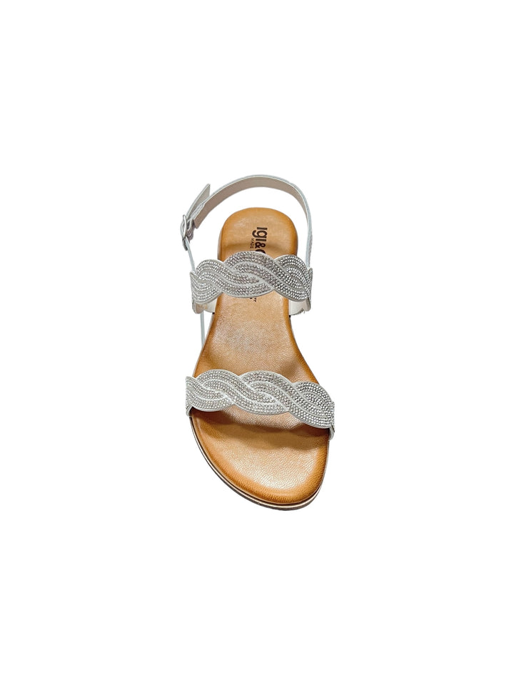 sandali donna pelle igi&co art.5682544 latte