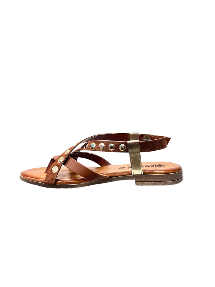 sandali infradito donna pelle igi&co art.5682822 cuoio