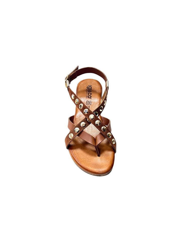 sandali infradito donna pelle igi&co art.5682822 cuoio