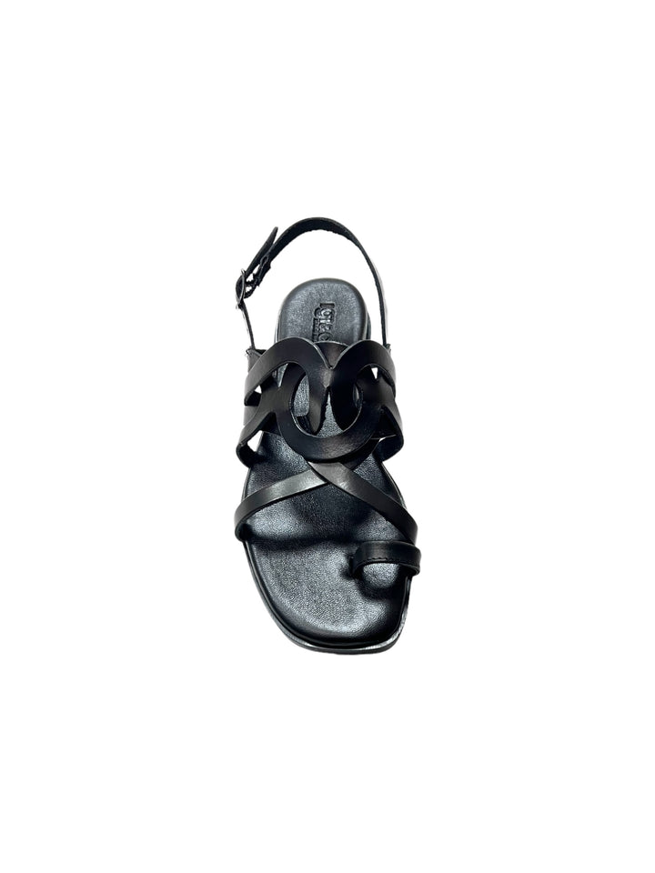 sandali infrapollice donna pelle igi&co art.5683400 nero