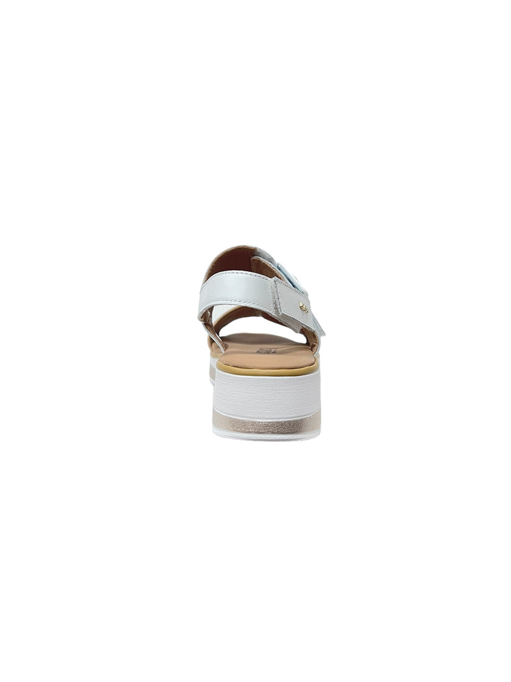 sandali donna pelle igi&co art.5685422 bianco-oro