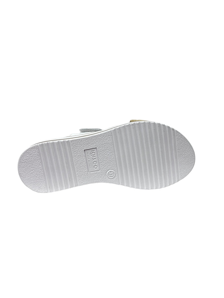 sandali donna pelle igi&co art.5685422 bianco-oro