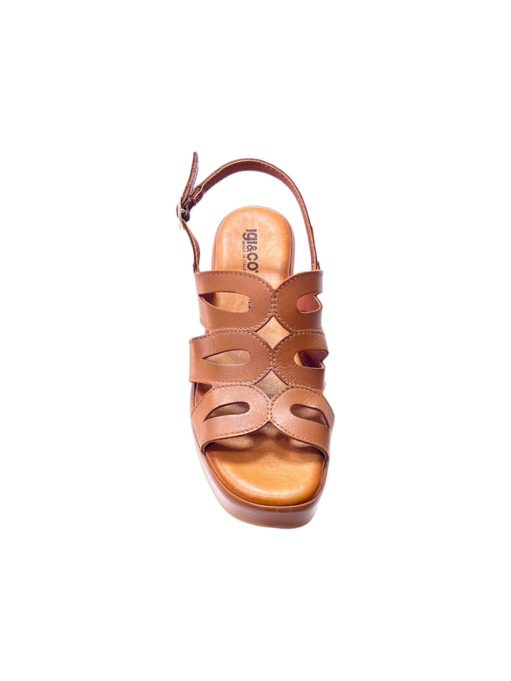 sandali donna pelle igi&co art.5687211 cuoio chiaro