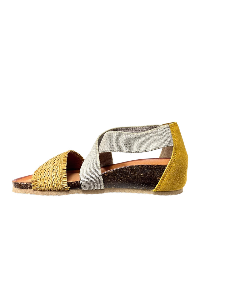 sandali donna pelle igi&co art.5697911 ocra