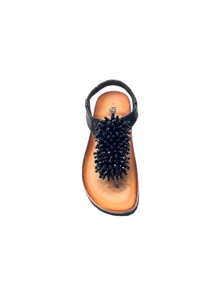 sandali infradito donna pelle igi&co art.5698400 nero