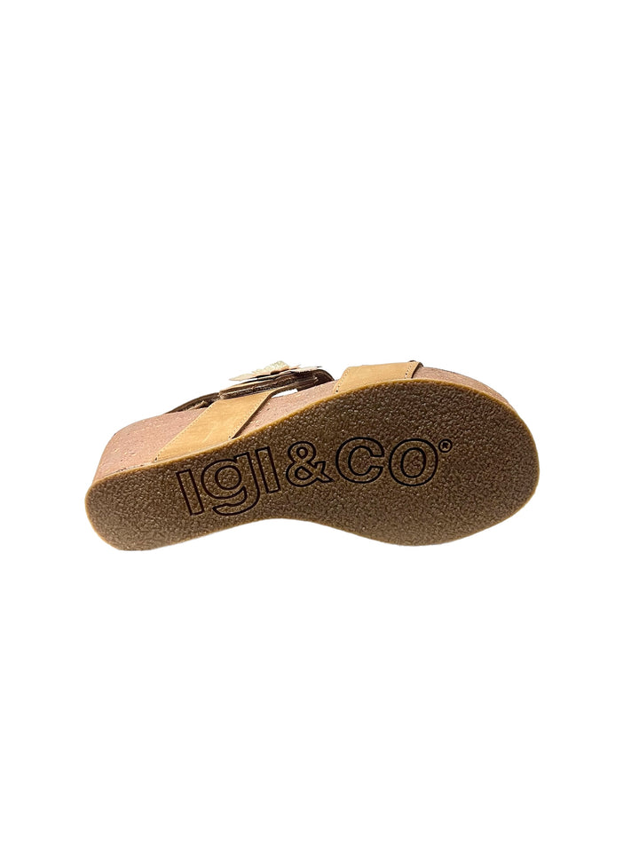 sandali donna pelle igi&co art.5699222 tortora