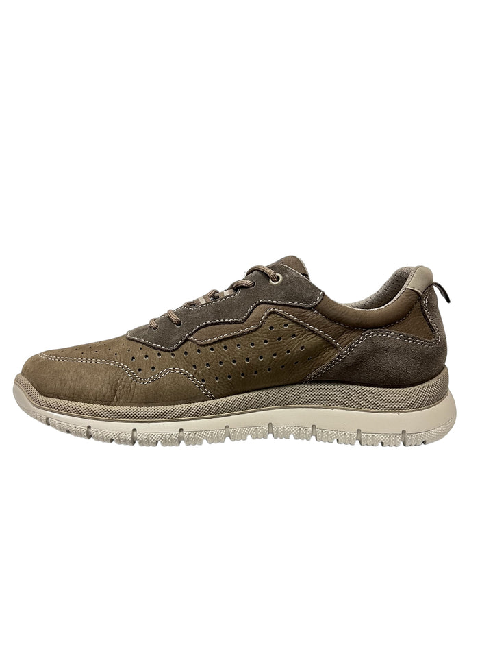 sneakers uomo pelle enval soft art. 5729511 taupe