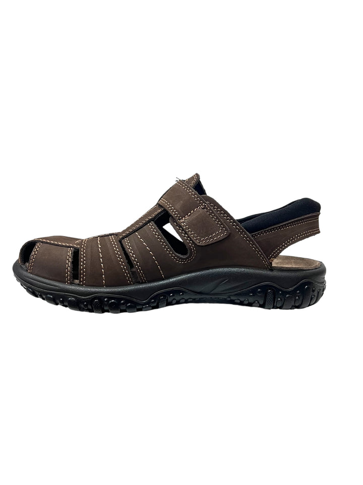 sandali uomo pelle enval soft art. 5733111 marrone scuro
