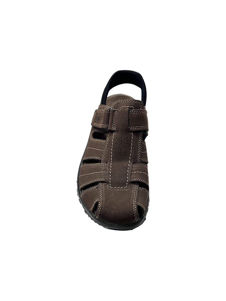 sandali uomo pelle enval soft art. 5733111 marrone scuro