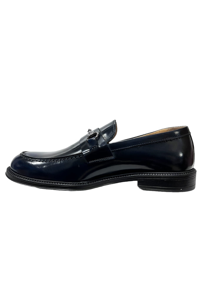 mocassini uomo pelle exton art. 573 blu