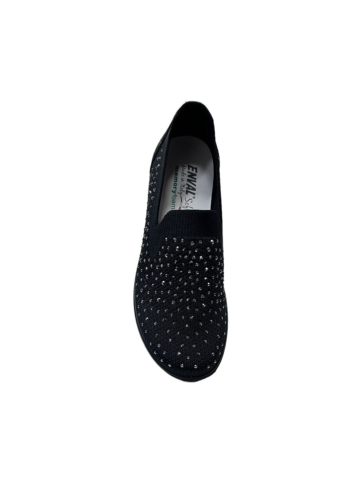 slip on donna pelle enval soft art. 5766300 nero