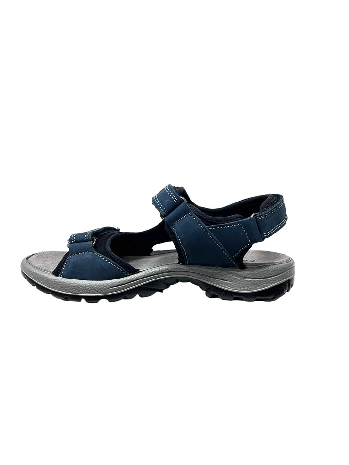 sandali donna pelle enval soft art.5798400 azzurro
