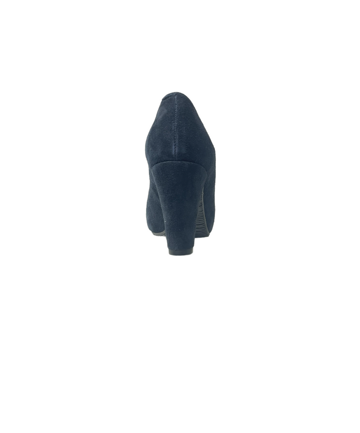 décolleté donna pelle scamosciata frau art. 59b1 blu