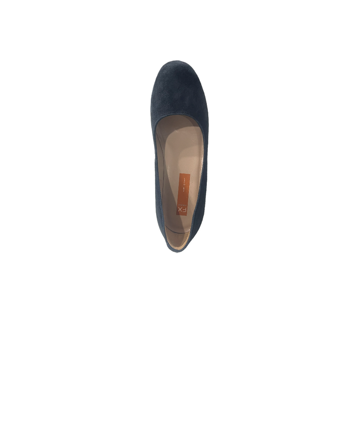 décolleté donna pelle scamosciata frau art. 59b1 blu