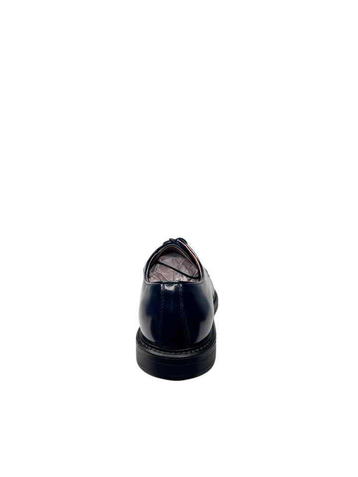 stringate uomo pelle blu