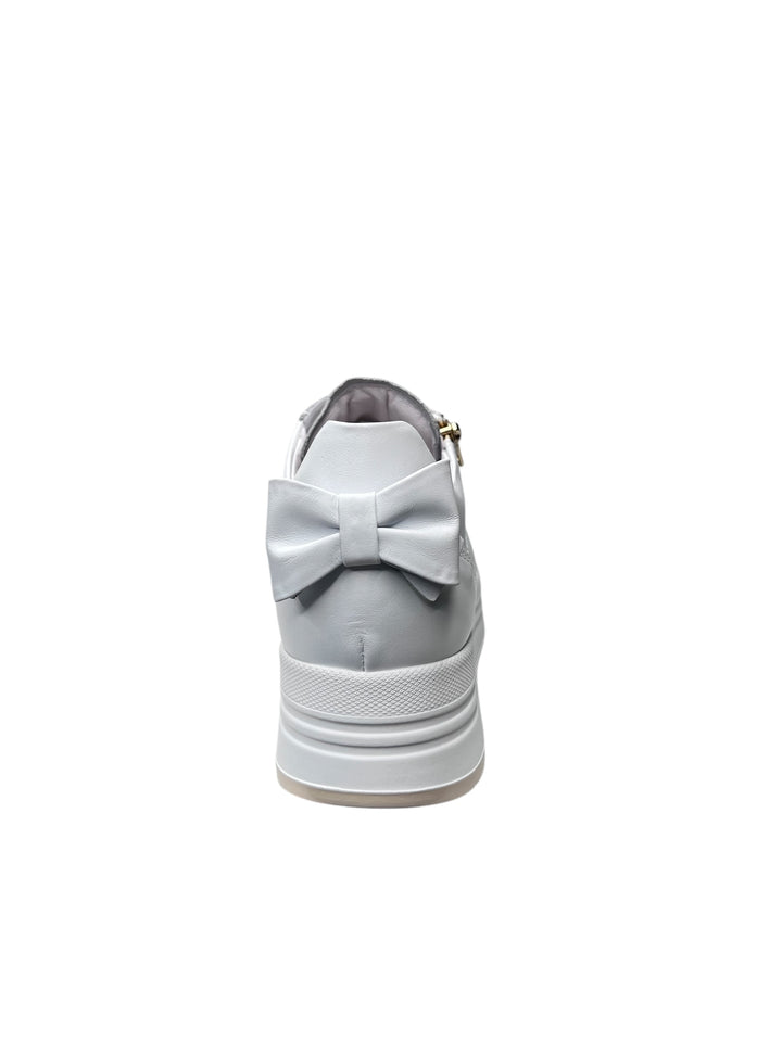 sneakers donna pelle nero giardini art.e306371d707 bianco