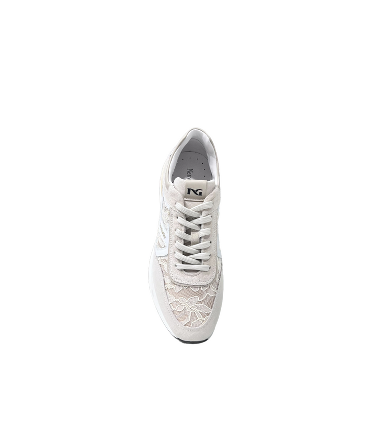 sneakers donna pelle scamosciata nero giardini art. e306446d714 yogurt
