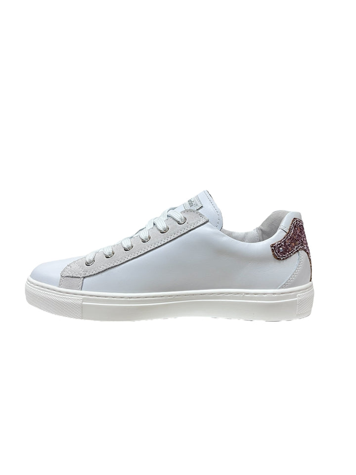 sneakers donna pelle nero giardini art. e306504d707 bianco