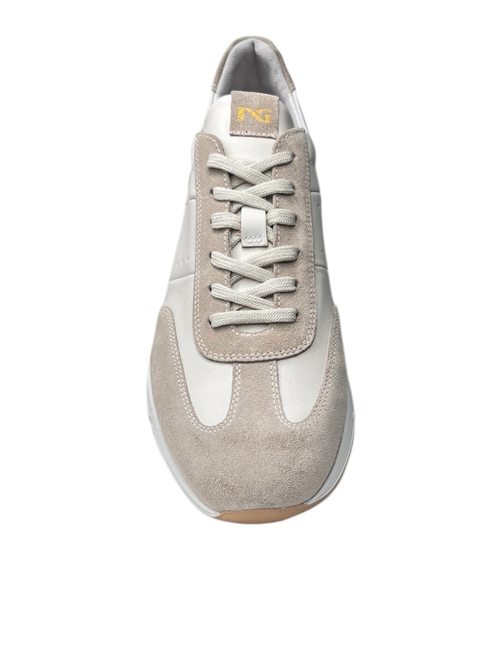 sneakers uomo pelle nero giardini art.e500651u702 ivory