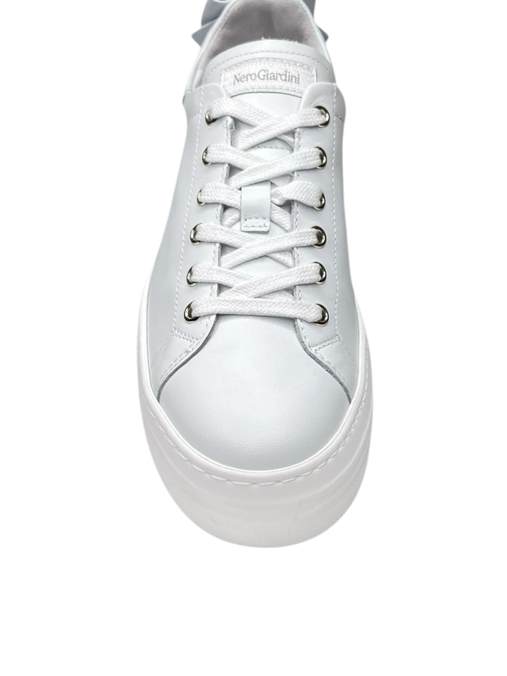 sneakers donna pelle nero giardini art.e306521d707 bianco