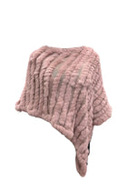 poncho lapin donna mili art. 65301 cipria