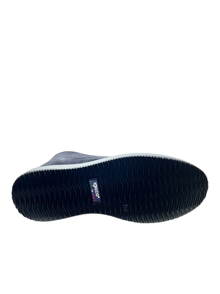 polacchine uomo pelle igi&co art.6632022 blu notte