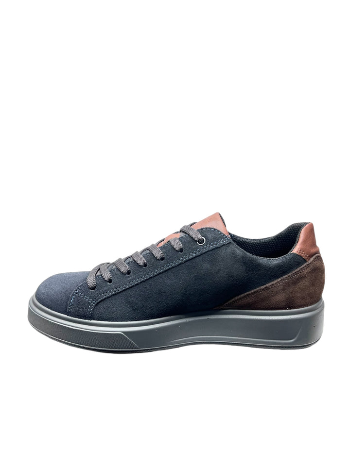 sneakers uomo pelle igi&co art.6635100 blu notte